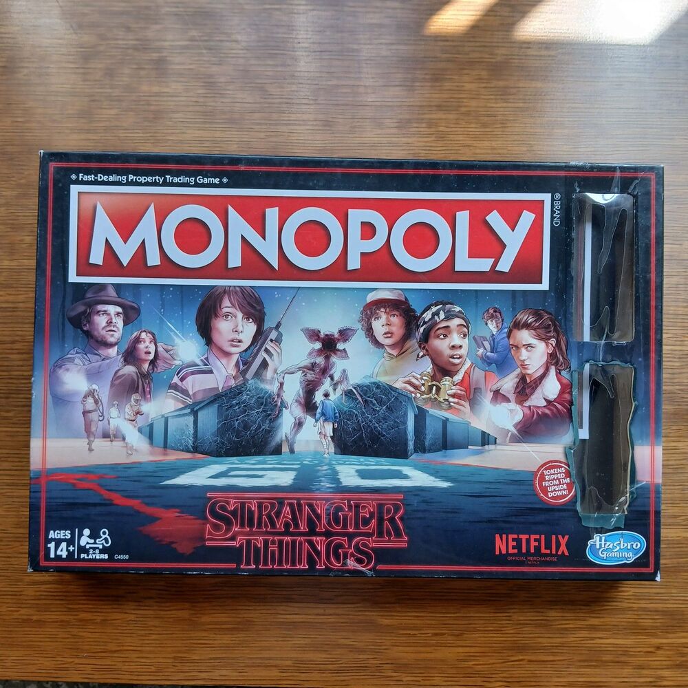 Monopoly Stranger Things Netflix Hasbro Board Game Incomplete Missing Pieces